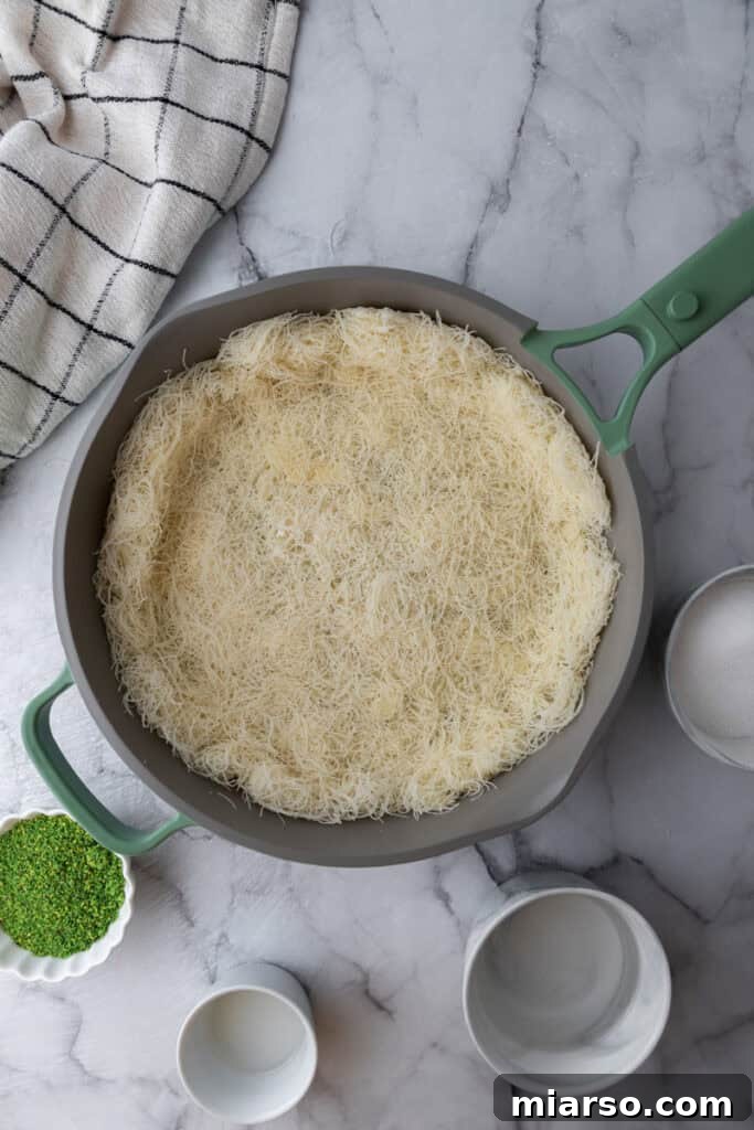 dough in a pan