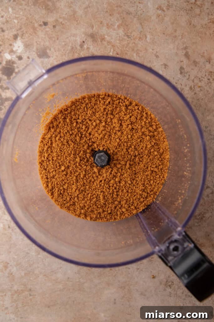 The Secret to a Perfect Biscoff Pie Crust 5 ingredients in a food processor