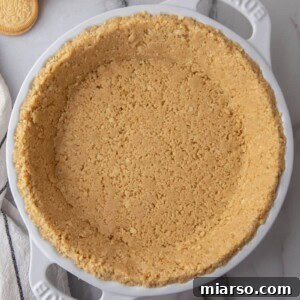 Golden Oreo Pie Crust Perfection 13 Golden Oreo Pie Crust Recipe overhead shot