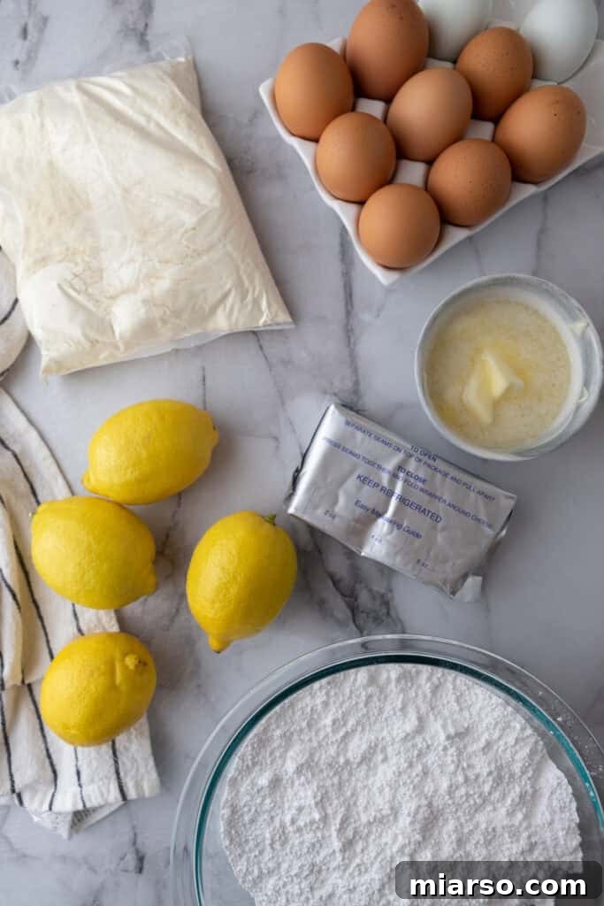 gooey butter lemon cake recipe ingredients