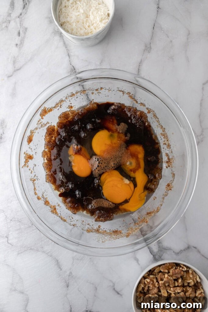 unmixed ingredients in a bowl