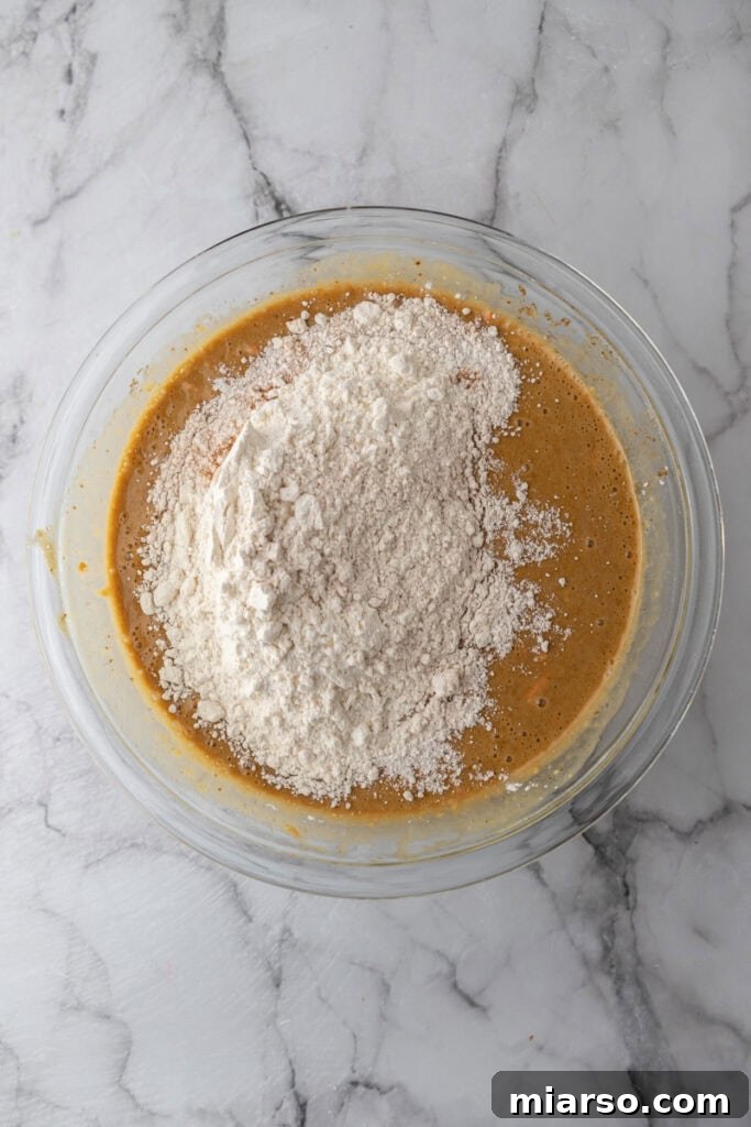 unmixed ingredients in a bowl