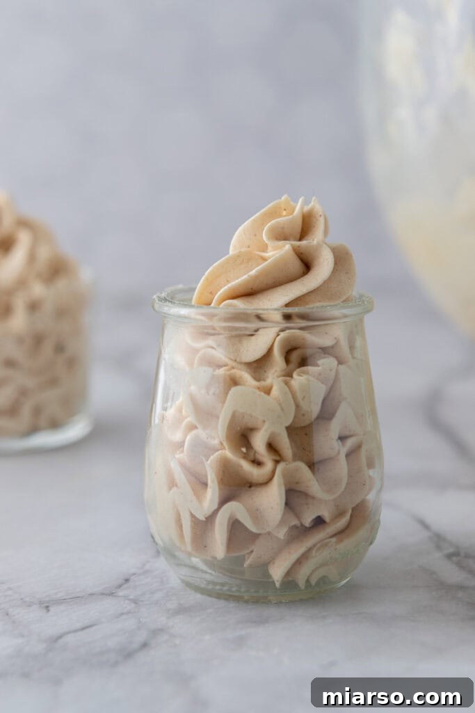 Irresistible Brown Butter Frosting 2 Brown Butter Frosting recipe side shot