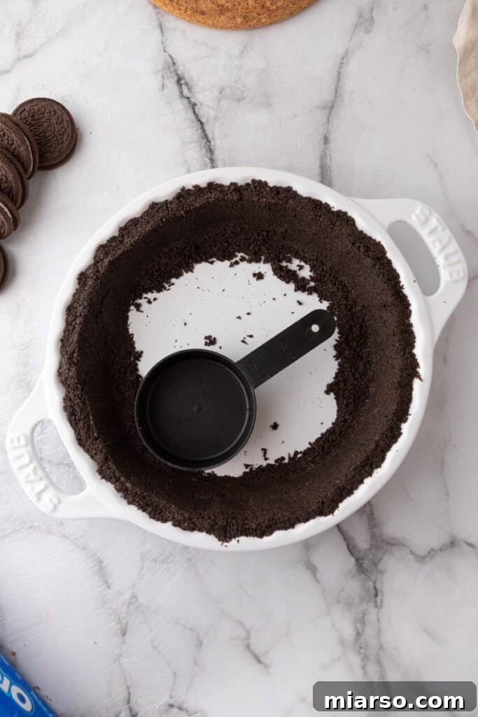 Unlock the Best Oreo Pie Crust Recipe 11 Oreo Pie Crust Recipe overhead shot