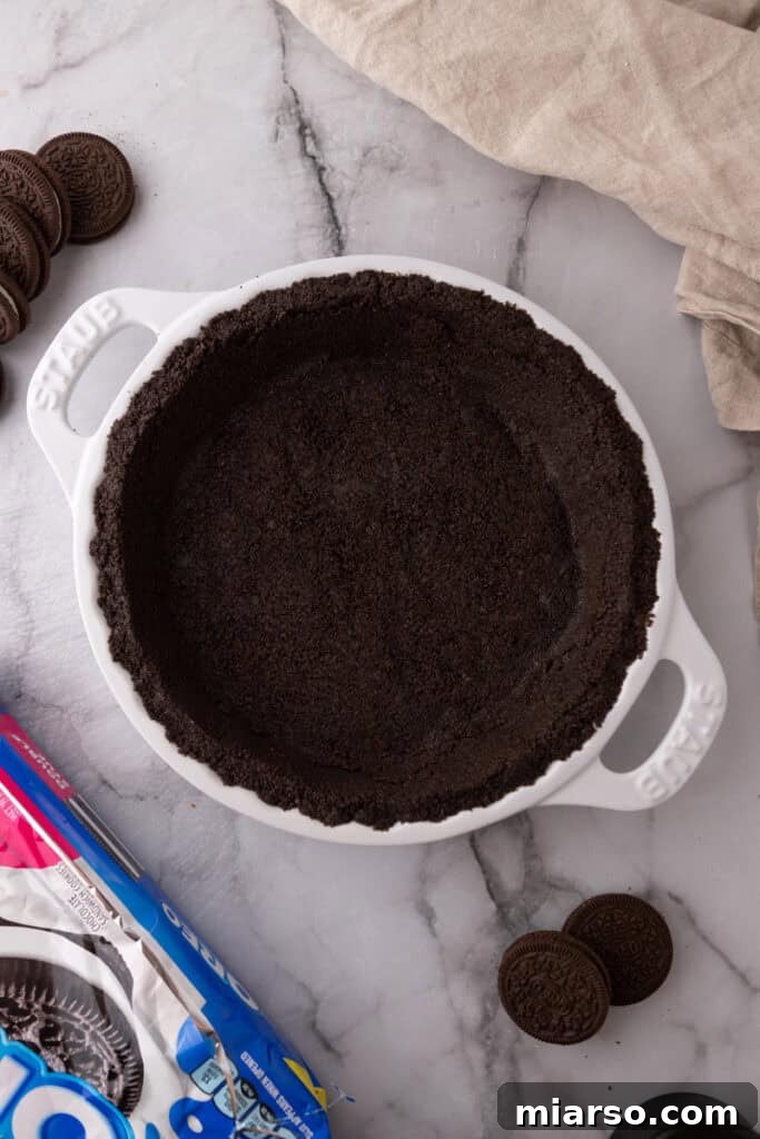 Unlock the Best Oreo Pie Crust Recipe 4 Oreo Pie Crust Recipe overhead shot