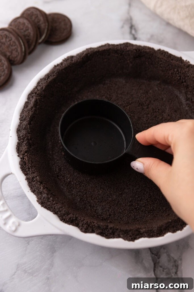 Unlock the Best Oreo Pie Crust Recipe 10 Oreo Pie Crust Recipe overhead shot