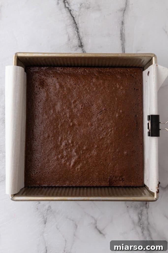 baked batter in a pan
