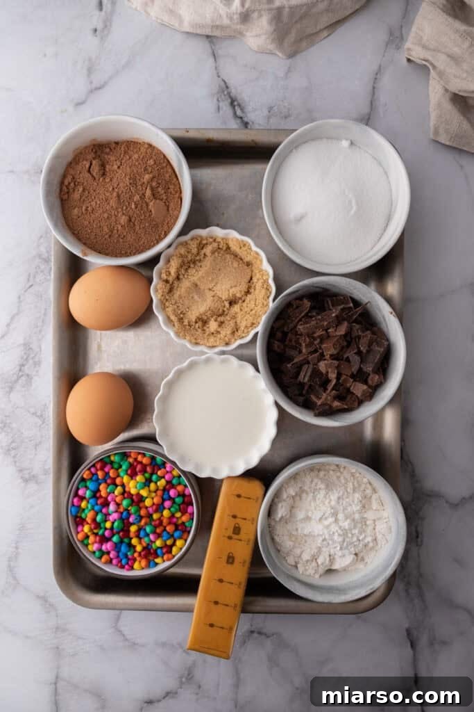 Cosmic Brownies recipe ingredients