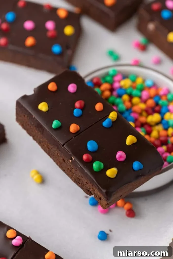 Cosmic Brownies recipe close up