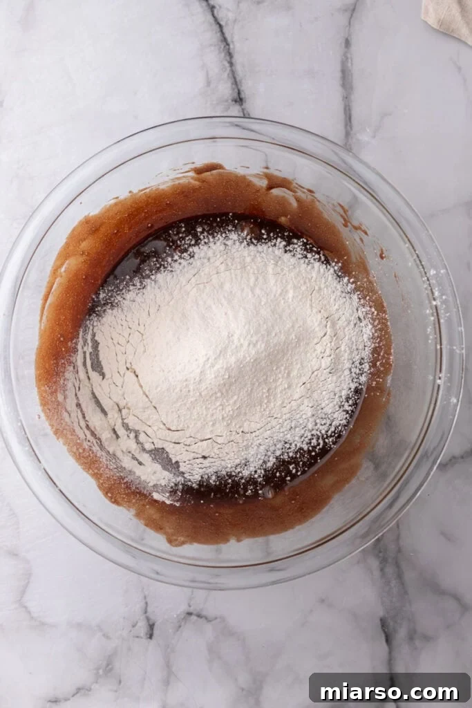 unmixed ingredients in a bowl