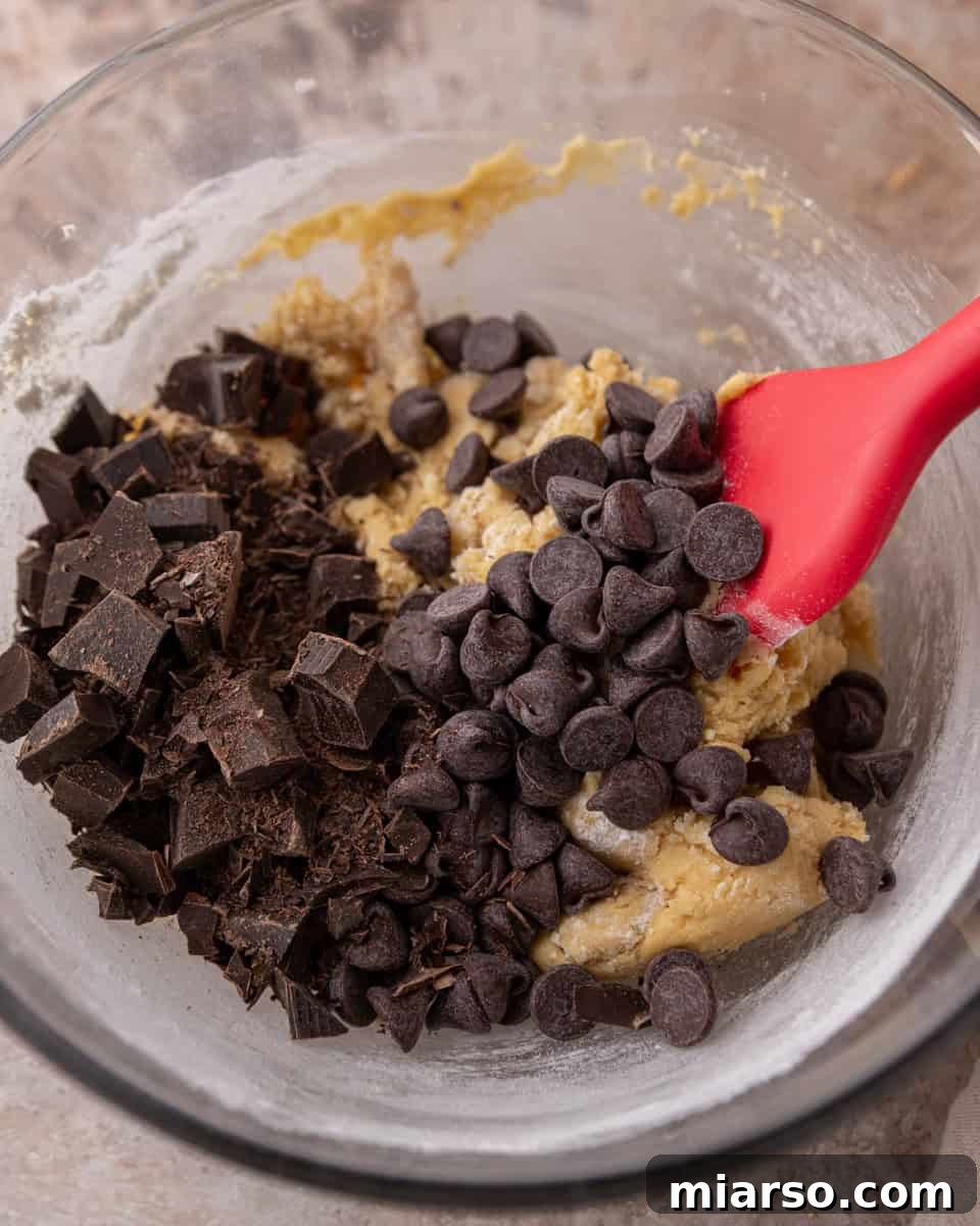 Velvety Soft Cream Cheese Chocolate Chip Cookies 7 Chocolate chips folded into cream cheese cookie dough