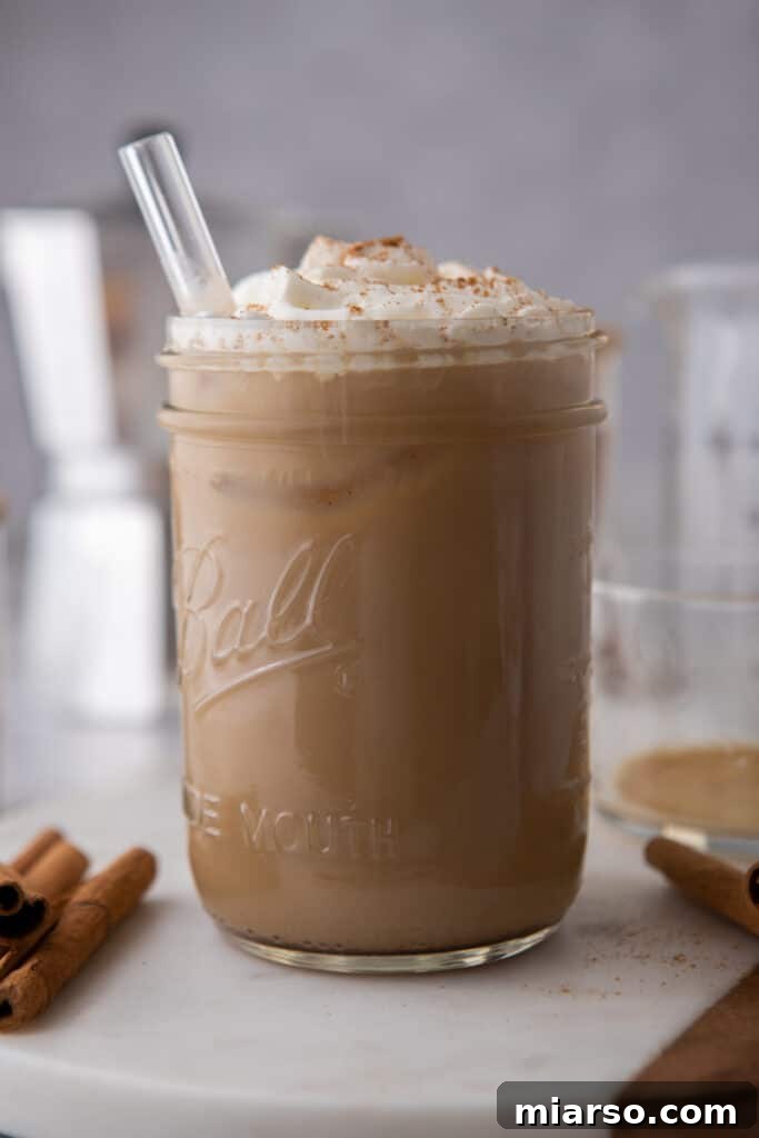 A beautifully crafted maple latte, highlighting the use of pure maple syrup as a natural coffee sweetener and flavor enhancer.