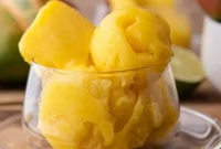 Refreshing Mango Sorbet Recipe (3 Ingredients)