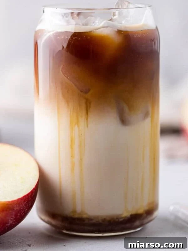 Make a Copycat Starbucks Pumpkin Spice Latte at Home 12 Close up of apple crisp macchiato